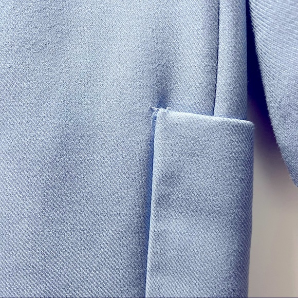 Zara Simple Oversized Coat in Blue - Picture 5 of 6